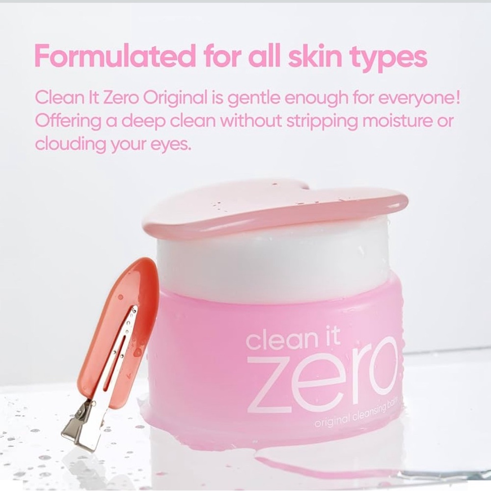 Korean Face Wash~ Clean It Zero Original Cleansing Balm Acerola+ ~ 2 Containers - Picture 8 of 9
